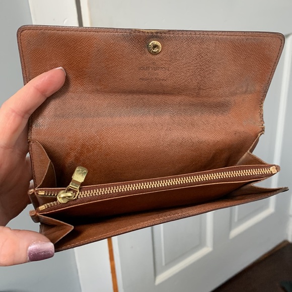 1992 authentic Louis Vuitton monogram Sarah wallet long wallet Continental - Picture 8 of 16